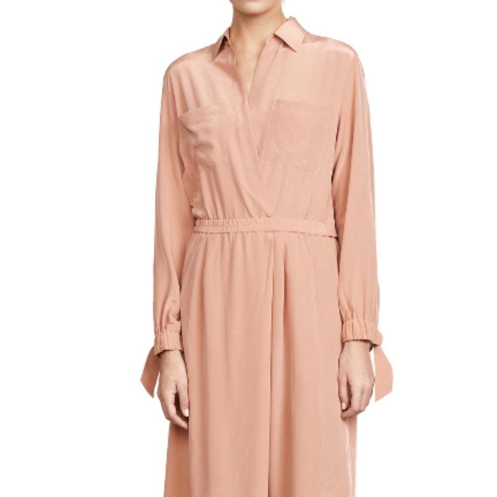 Vince  Slit Back Shirtdress